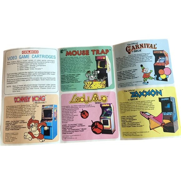 VTG Intellivision Donkey Kong By Nintendo Video Game Cartridge Box Instructions - Picture 4 of 4